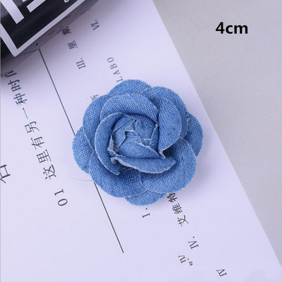 5 buc/lot țesătură din denim din Coreea, flori, accesorii pentru păr, haine, pălării, decorare pentru rochii, bricolaj, articole de artizanat