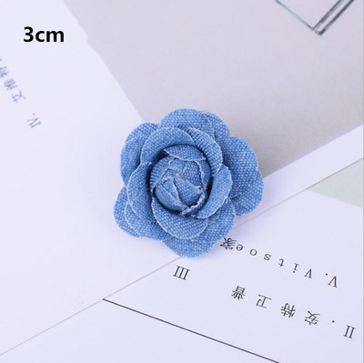 5 buc/lot țesătură din denim din Coreea, flori, accesorii pentru păr, haine, pălării, decorare pentru rochii, bricolaj, articole de artizanat