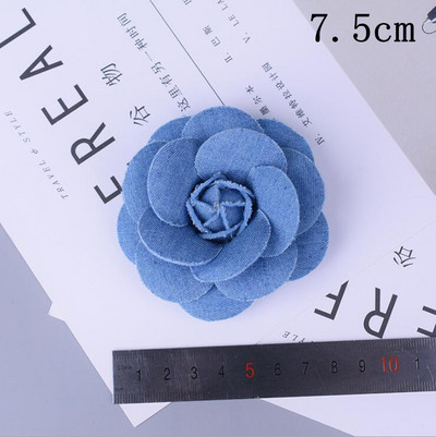 5 buc/lot țesătură din denim din Coreea, flori, accesorii pentru păr, haine, pălării, decorare pentru rochii, bricolaj, articole de artizanat
