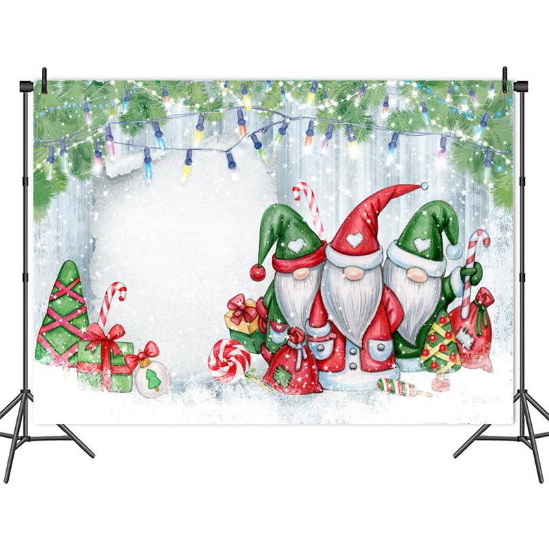 Ziemassvētku ballīšu rotājumi Ziemassvētku fona auduma reklāmkarogs Foto fona fotoattēls Auduma Ziemassvētku festivāla norises vietas noformējums