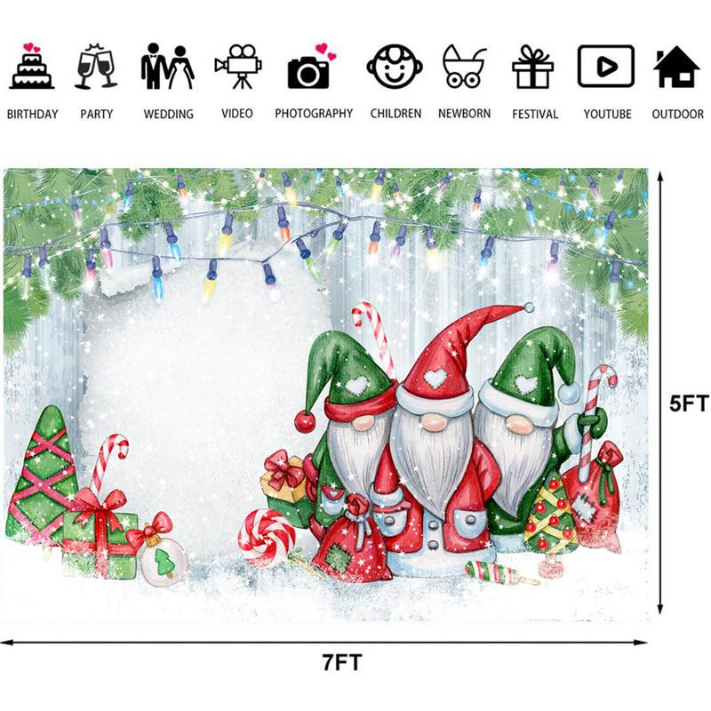 Ziemassvētku ballīšu rotājumi Ziemassvētku fona auduma reklāmkarogs Foto fona fotoattēls Auduma Ziemassvētku festivāla norises vietas noformējums