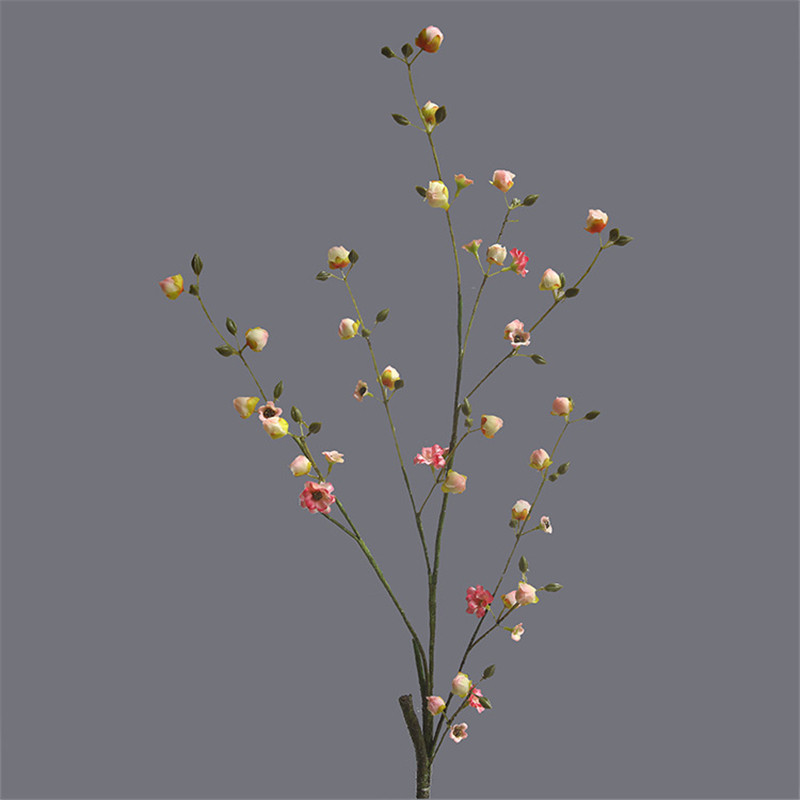 Új Mesterséges barackvirág bimbó ág mini Virágok selyem virágok műszerek otthoni bulira Esküvői dekoráció ajándék nőknek