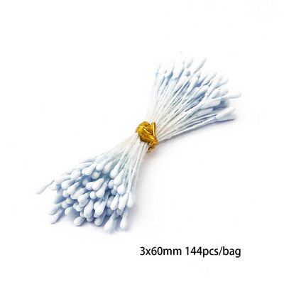 144 vnt Mini Pearl Gėlės kuokelių pumpurų puokštė Piestelės Vestuvių Papuošimas Iškarpų knyga „Pasidaryk pats“ amatų reikmenys Dirbtinės lapų gėlės