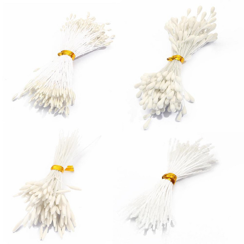 144 vnt Mini Pearl Gėlės kuokelių pumpurų puokštė Piestelės Vestuvių Papuošimas Iškarpų knyga „Pasidaryk pats“ amatų reikmenys Dirbtinės lapų gėlės