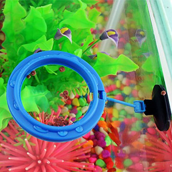 Προμήθειες τροφοδοσίας ψαριών Πλαστικός κύκλος πλευστότητας για πλωτή τροφοδοσία ενυδρείου 1 τεμ. 2 Χρώματα Τετράγωνο/Στρογγυλό δαχτυλίδι τροφοδοσίας