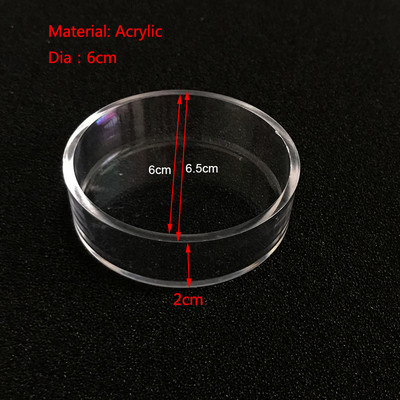 High-Transparent akril akváriumi akvárium garnélarák élelmiszer-etető kör etető úszó aljú adagoló halgarnéla tapadókoronggal