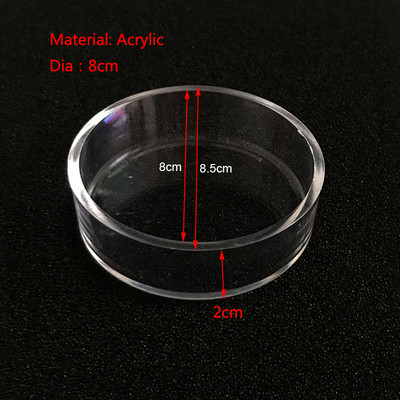 High-Transparent akril akváriumi akvárium garnélarák élelmiszer-etető kör etető úszó aljú adagoló halgarnéla tapadókoronggal