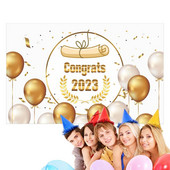 Čestitke Graduate Banner Dugotrajne poliesterske pozadine za maturante Sklopiva pozadina za diplomske fotografije za zabavu