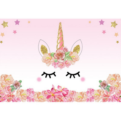 Dekoracija za zabavu Rainbow Unicorn Birthday Background Baby Shower Birthday Party Decoration Photography Background Banner Photos