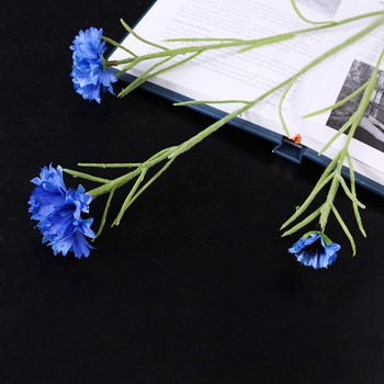 Σκανδιναβικό στυλ Τεχνητά λουλούδια Long Branch Starry Cornflower Διακοσμήσεις σπιτιού για γάμου Τεχνητά φυτά γραφείου