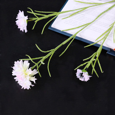 Šiaurės šalių stiliaus dirbtinės gėlės ilgos šakos žvaigždėtos rugiagėlės namų dekoracijos vestuvėms, namų biuro dirbtiniai augalai