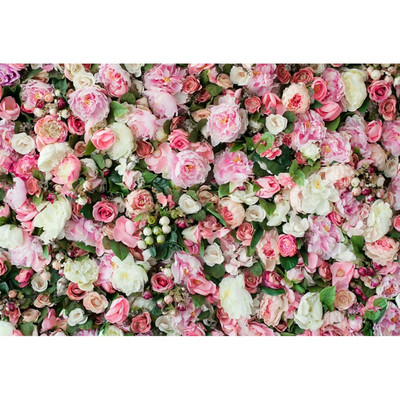 Esküvői jelenet Party dekoráció Fényképhívás Menyasszonyi zuhany Háttér Virágok Fal Virágos baba születésnapi fotózás háttér