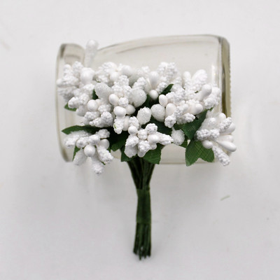 12gb Ogu mākslīgo putekšņlapu ar rokām darināts zieds kāzu dekorēšanai mājas dekorēšanai Pistil DIY dāvanu kastīte Scrapbooking Garland Craft viltus zieds