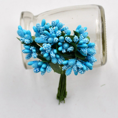 12gb Ogu mākslīgo putekšņlapu ar rokām darināts zieds kāzu dekorēšanai mājas dekorēšanai Pistil DIY dāvanu kastīte Scrapbooking Garland Craft viltus zieds