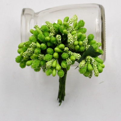 12gb Ogu mākslīgo putekšņlapu ar rokām darināts zieds kāzu dekorēšanai mājas dekorēšanai Pistil DIY dāvanu kastīte Scrapbooking Garland Craft viltus zieds