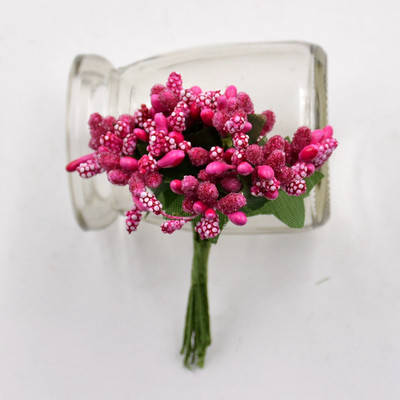 12gb Ogu mākslīgo putekšņlapu ar rokām darināts zieds kāzu dekorēšanai mājas dekorēšanai Pistil DIY dāvanu kastīte Scrapbooking Garland Craft viltus zieds