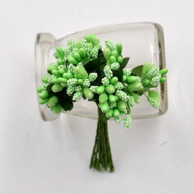 12gb Ogu mākslīgo putekšņlapu ar rokām darināts zieds kāzu dekorēšanai mājas dekorēšanai Pistil DIY dāvanu kastīte Scrapbooking Garland Craft viltus zieds