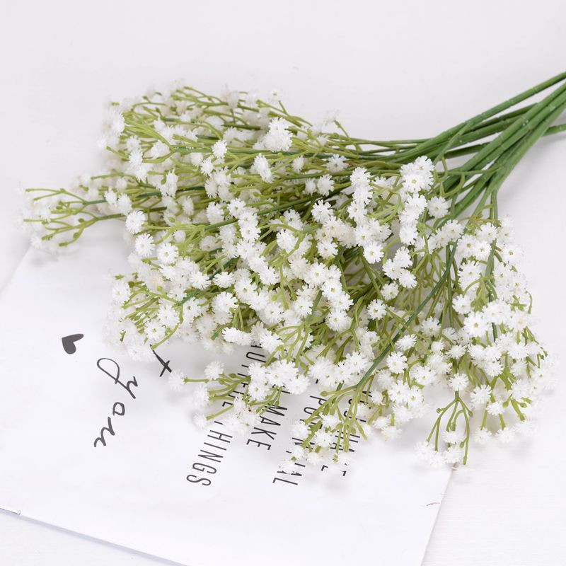 1db Multicolor Baby Breath művirágok Gypsophila műanyag virágok otthoni dekoráció barkácsolás esküvői parti dekoráció Artificia