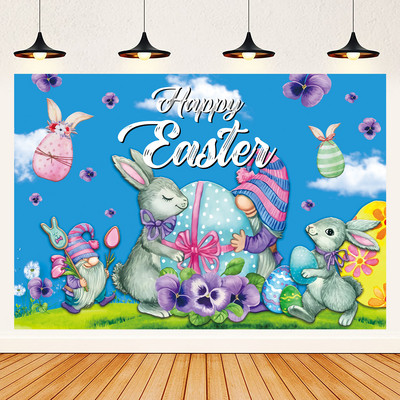 Húsvéti szalaghirdetés akasztós ruha Húsvéti háttér posztó buli fotó Háttérdísz buli húsvéti dekorációjához 2023