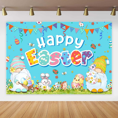 Húsvéti szalaghirdetés akasztós ruha Húsvéti háttér posztó buli fotó Háttérdísz buli húsvéti dekorációjához 2023
