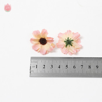 Silk Daisy Τεχνητά Λουλούδια Κεφάλι 3,5 εκ. Ψεύτικο λουλούδι για διακόσμηση σπιτιού Κήπος Στολισμός γάμου γάμου Αξεσουάρ στεφάνι νύφης