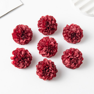 20GAB Mākslīgie ziedi Kāzu Scrapbooking Hortenzijas Dārza Arka Ziemassvētku rotājumi mājām Viltus augi Zīda neļķe