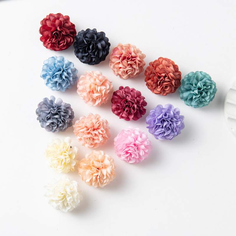 20GAB Mākslīgie ziedi Kāzu Scrapbooking Hortenzijas Dārza Arka Ziemassvētku rotājumi mājām Viltus augi Zīda neļķe