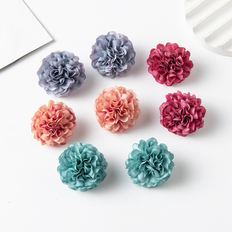 20GAB Mākslīgie ziedi Kāzu Scrapbooking Hortenzijas Dārza Arka Ziemassvētku rotājumi mājām Viltus augi Zīda neļķe