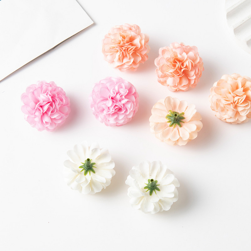 20GAB Mākslīgie ziedi Kāzu Scrapbooking Hortenzijas Dārza Arka Ziemassvētku rotājumi mājām Viltus augi Zīda neļķe