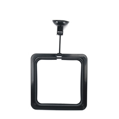 Akvārija barošanas gredzens zivju tvertņu stacija Peldošās pārtikas paplātes padeves kvadrātveida aplis aksesuārs zivju barības padeves sūkšanas kauss