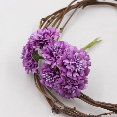 Körömvirág 6db/csokor 3,5cm mini százszorszép virág csokor művirág esküvői dekoráció barkácsolás kézműves lakberendezési kiegészítők