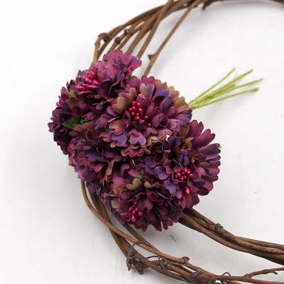 Körömvirág 6db/csokor 3,5cm mini százszorszép virág csokor művirág esküvői dekoráció barkácsolás kézműves lakberendezési kiegészítők