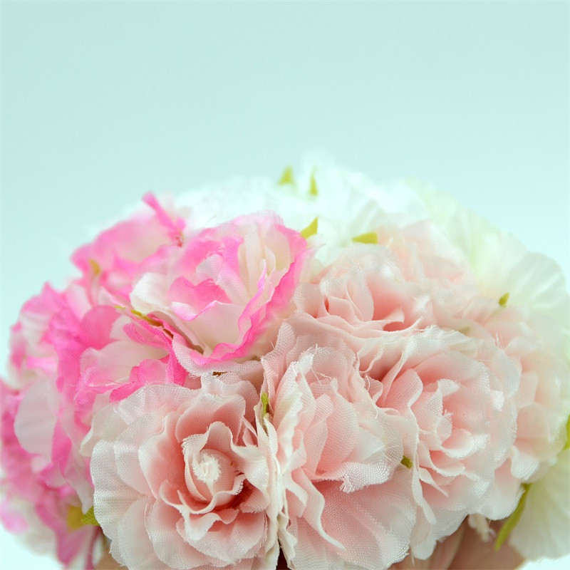 6gab. Jaunums Mini Retro Silk Mini Rose Mākslīgo ziedu galvu pušķis kāzu dekorēšanai DIY dāvanu amatniecības zieds