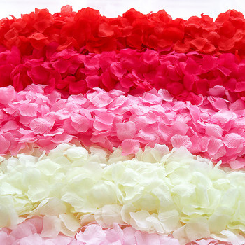 500/1000 Τεμάχια Μεταξωτό Τεχνητό Ροδοπέταλα Τεχνητά Λουλούδια Ψεύτικο Πέταλο για την Ημέρα του Αγίου Βαλεντίνου Διακόσμηση Γάμου DIY Λουλούδια