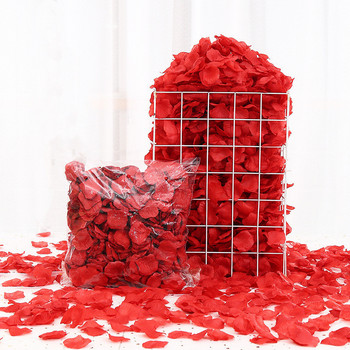 500/1000 парчета копринени изкуствени листенца от рози Изкуствени цветя Фалшиви венчелистчета за Свети Валентин Декорация на сватбено тържество Направи си сам цветя