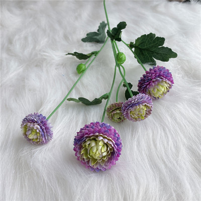 5 Fej/ág Gyönyörű tavaszi százszorszép virág Esküvői fotó stúdió fotózás kellékek nappali dekoráció flores mesterséges