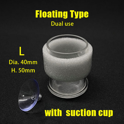 Átlátszó arcil akváriumi haletető Sodródásgátló garnélarák tojás hal táplálék etetőgyűrű Betta akvárium etető pohár Akvárium tartozékok