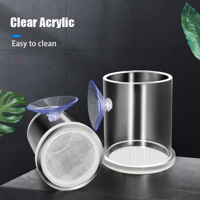 Átlátszó arcil akváriumi haletető Sodródásgátló garnélarák tojás hal táplálék etetőgyűrű Betta akvárium etető pohár Akvárium tartozékok