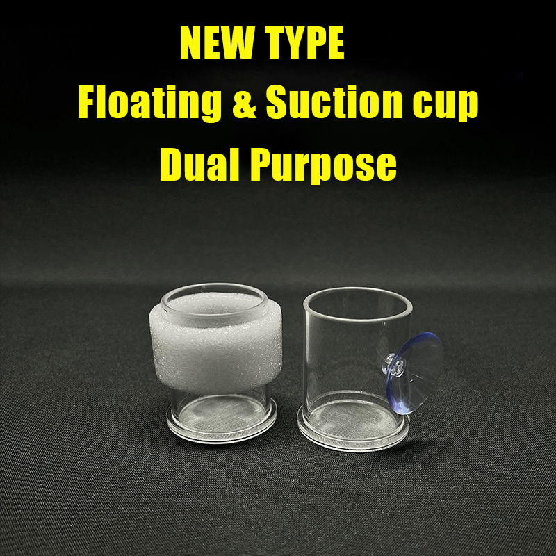 Átlátszó arcil akváriumi haletető Sodródásgátló garnélarák tojás hal táplálék etetőgyűrű Betta akvárium etető pohár Akvárium tartozékok