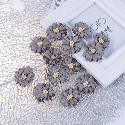 10gab 4cm krizantēmas ziedi galvas mākslīgā zīda zieds mājas kāzu dekorēšanai DIY matadata Korsāžas amatniecības piederumi
