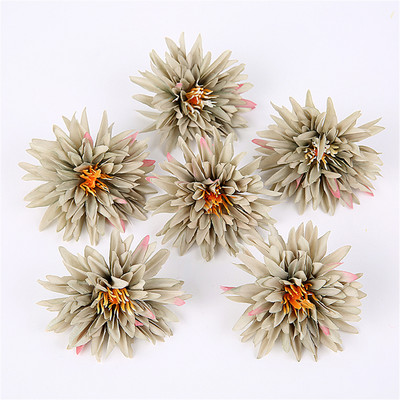 10/20 gab. Mākslīgā zīda krizantēmas ziedu galviņas Viltus ziedi matu aksesuāriem Pušķu veidošana Kāzu ballīšu rotājumi