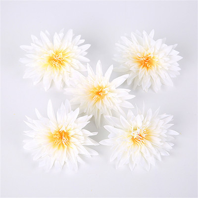 10/20 gab. Mākslīgā zīda krizantēmas ziedu galviņas Viltus ziedi matu aksesuāriem Pušķu veidošana Kāzu ballīšu rotājumi