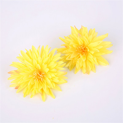 10/20 gab. Mākslīgā zīda krizantēmas ziedu galviņas Viltus ziedi matu aksesuāriem Pušķu veidošana Kāzu ballīšu rotājumi