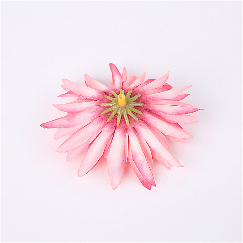 10/20 gab. Mākslīgā zīda krizantēmas ziedu galviņas Viltus ziedi matu aksesuāriem Pušķu veidošana Kāzu ballīšu rotājumi