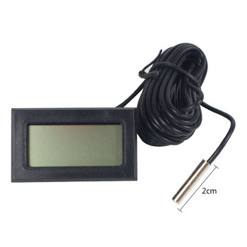 Αδιάβροχο ψηφιακό θερμόμετρο LCD ενυδρείο Ηλεκτρονικό εργαλείο μέτρησης θερμοκρασίας δεξαμενής ψαριών ακριβείας Αισθητήρας θερμοκρασίας εσωτερικού χώρου