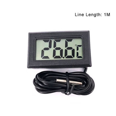 Ūdensizturīgs LCD digitālais termometrs akvārija elektroniskais precīzijas zivju tvertnes temperatūras mērīšanas rīks iekštelpu temperatūras sensors