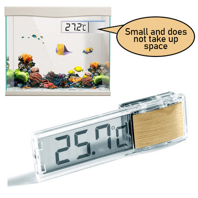 Termometru pentru acvariu Electronic LCD Digital pentru măsurarea temperaturii rezervorului de pește Contor de temperatură a rezervorului de pește Accesorii pentru acvariu