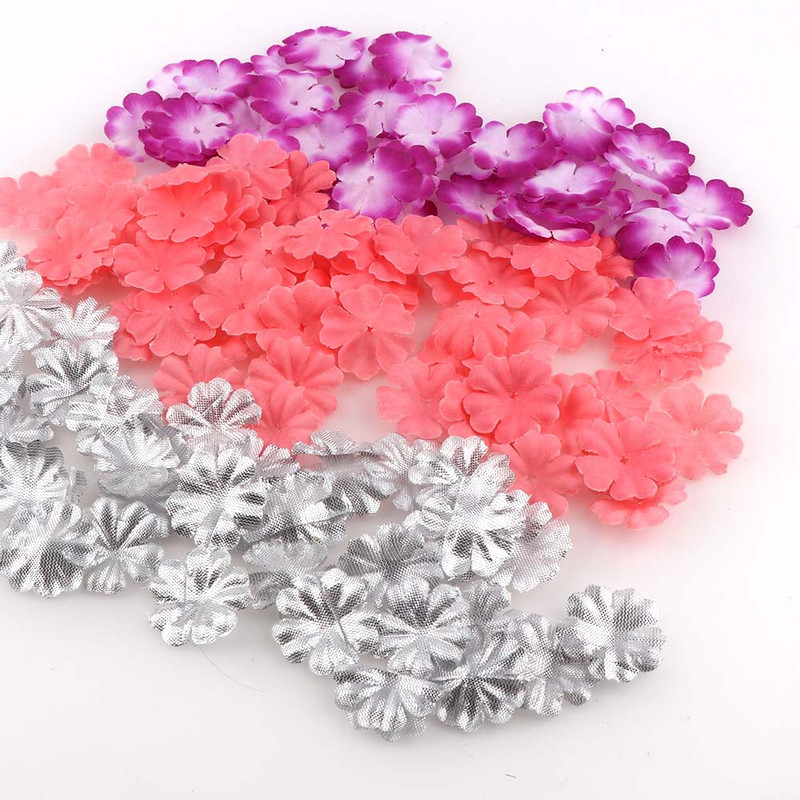 500db Színes Művirágok Szirom Levél Selyem Esküvői Otthoni dekorációra Barkácsolás Scrapbooking Flores Kiegészítők Növényi díszek