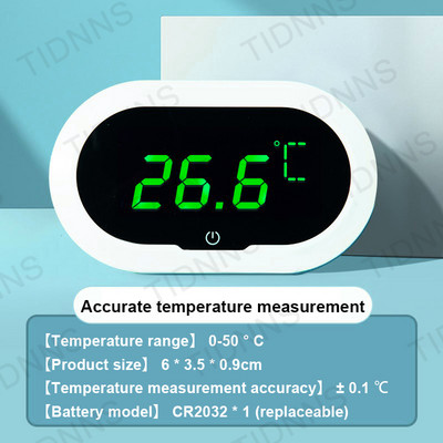 Akvārija pašlīmējošais termometrs LCD digitālais zivju tvertņu mini termometrs liela ekrāna monitors terārija temperatūras mērītājs 0-60 ℃