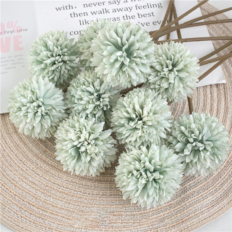 5 gab zīda hortenzijas vāze mājas istabas dekorēšanai kāzu pušķis āra dārza kāzu aksesuāri Atbrīvojums Lēti mākslīgie ziedi